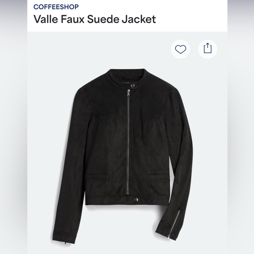 Faux Suede Jacket
